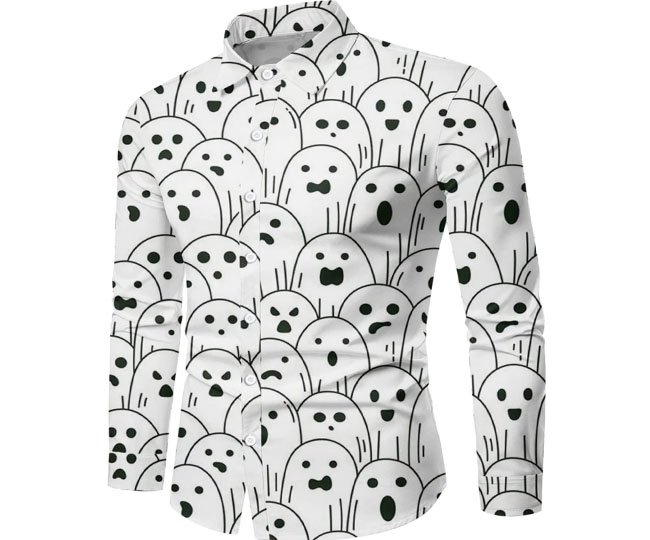 Printed Statement Button Down1